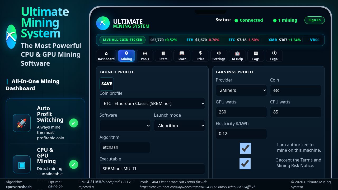 Mining Config